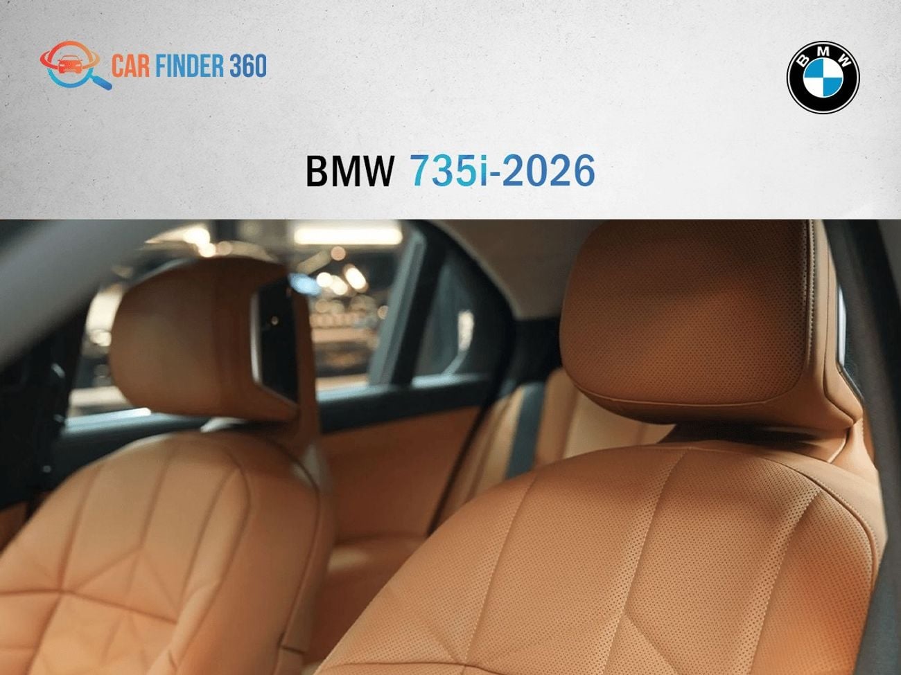 BMW 735i BMW 7 Series 735 2026 (Export  Only)