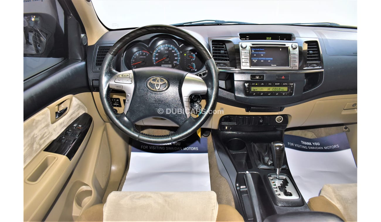Toyota Fortuner AED 1370 PM | 4.0L 4WD V6 GCC WARRANTY
