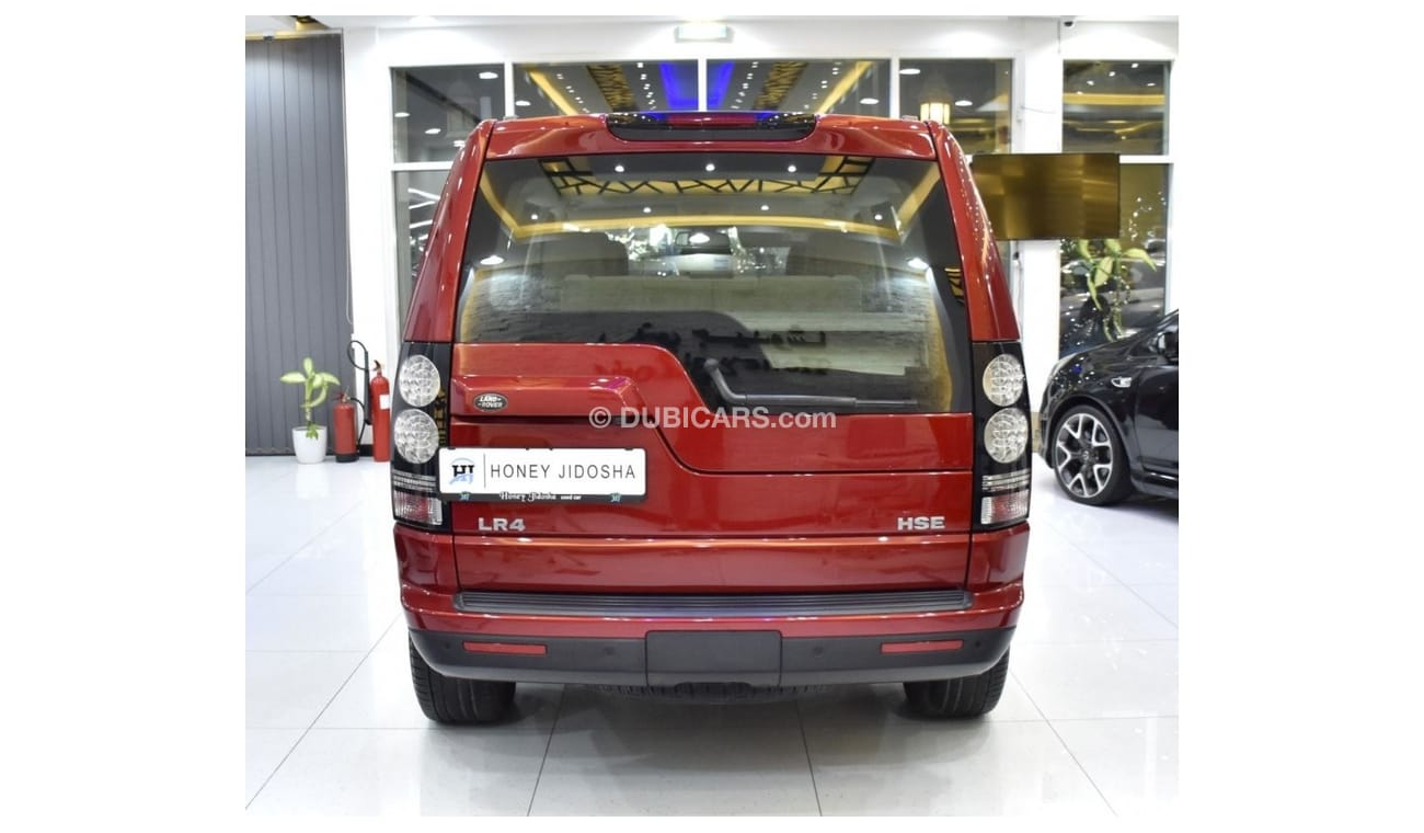 Land Rover Discovery EXCELLENT DEAL for our Land Rover LR4 SCV6 HSE ( 2015 Model ) in Red Color GCC Specs
