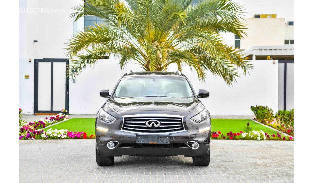 Infiniti QX70 - Agency Warranty - Amazing Condition - AED 1,743 - 0% DP