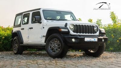 جيب رانجلر أنليميتد Sport S 2.0T 2025 GCC With 3 Years Warranty Or 100,000 Km