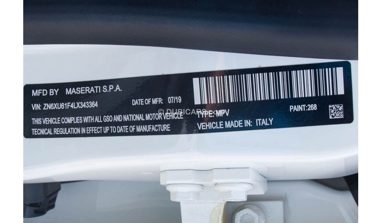 Maserati Levante Maserati Levante Q4 Panoramic Full Option 2020 GCC Full Service History  Under Warranty