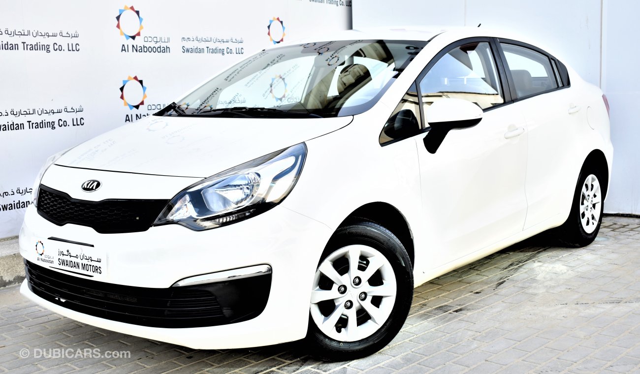 Kia Rio 1.4L EX SED 2017 GCC SPECS WITH DEALER WARRANTY STARTING FROM 28,900 DHS