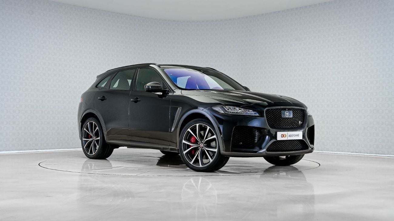 Jaguar F Pace SVR 5.0L UAE's Very Best Example | 2 Years Free Servicing | AED 3,415 Per Month
