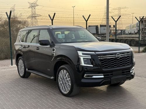 Nissan Patrol LE Platinum City 3.5L 2026 black inside Tan  interior