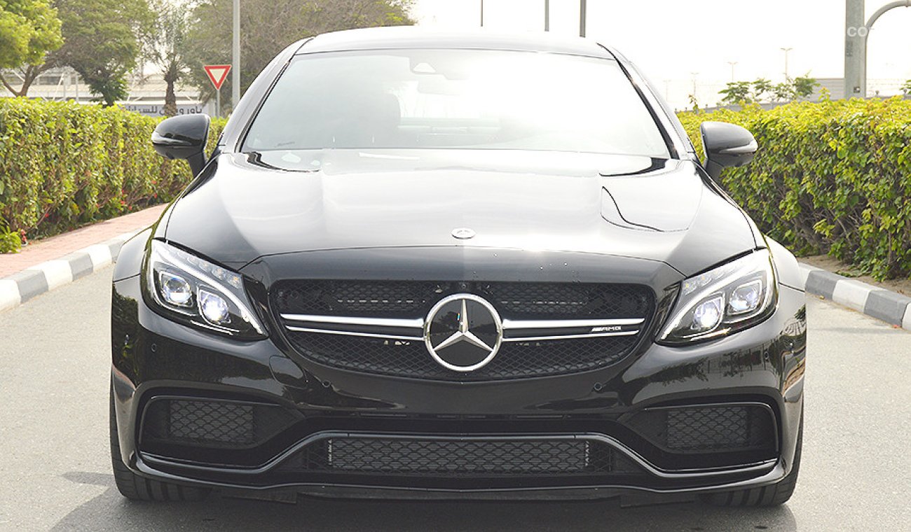 Mercedes-Benz C 63 Coupe AMG S, V8 Biturbo, GCC Specs with 2 Years Unlimited Mileage Warranty