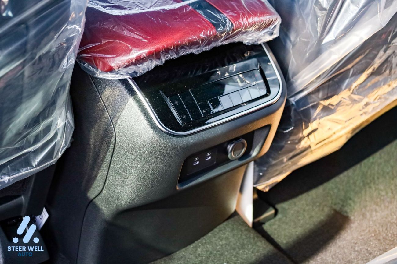 Nissan Patrol LE Platinum 2026 | Twin-Turbo AWD | 9AT | 8-Seater | Dual-Tone Black Roof & White Body | Red Interio