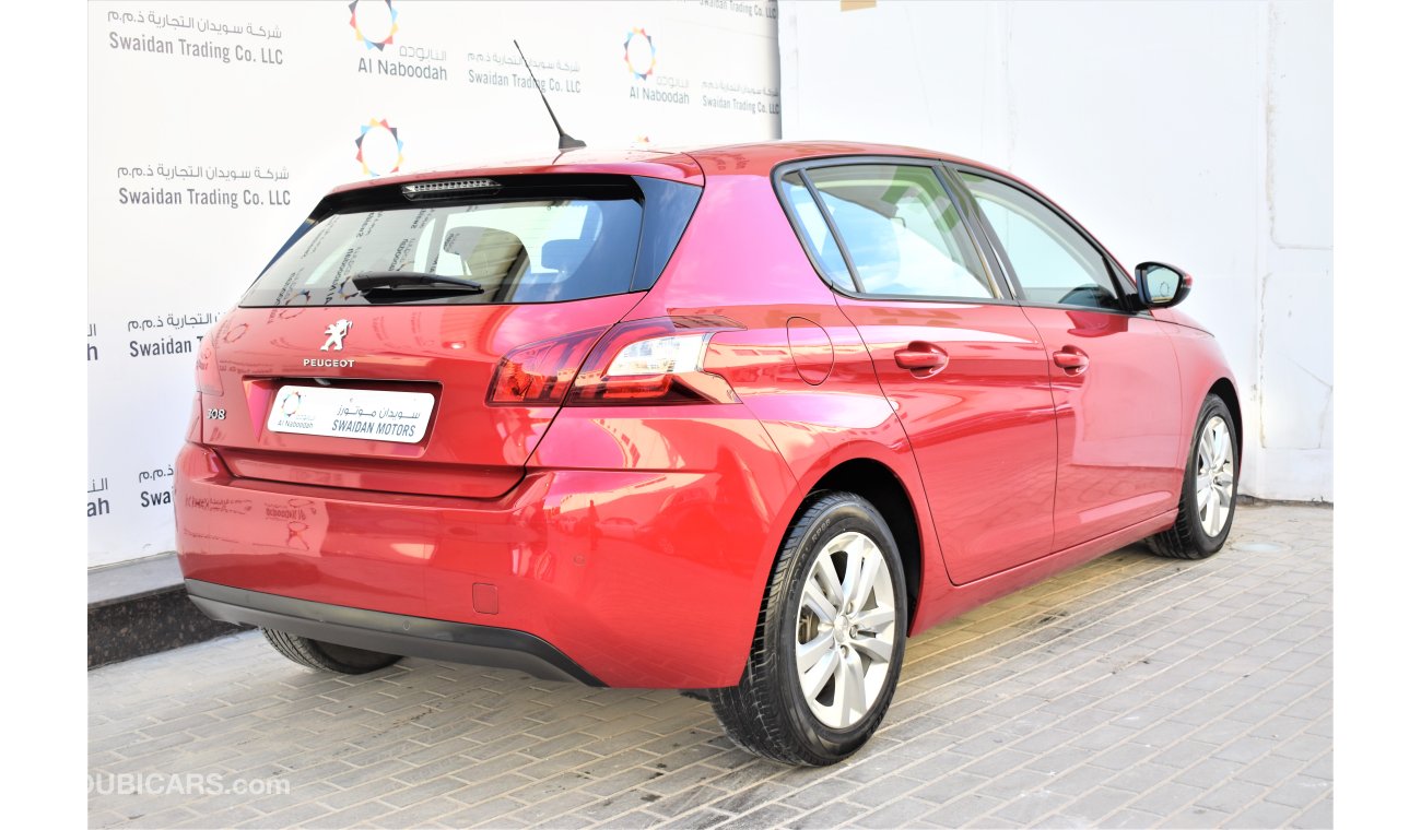 Peugeot 308 DEALER WARRANTY 1.6L ACTIVE 2016 GCC SPECS