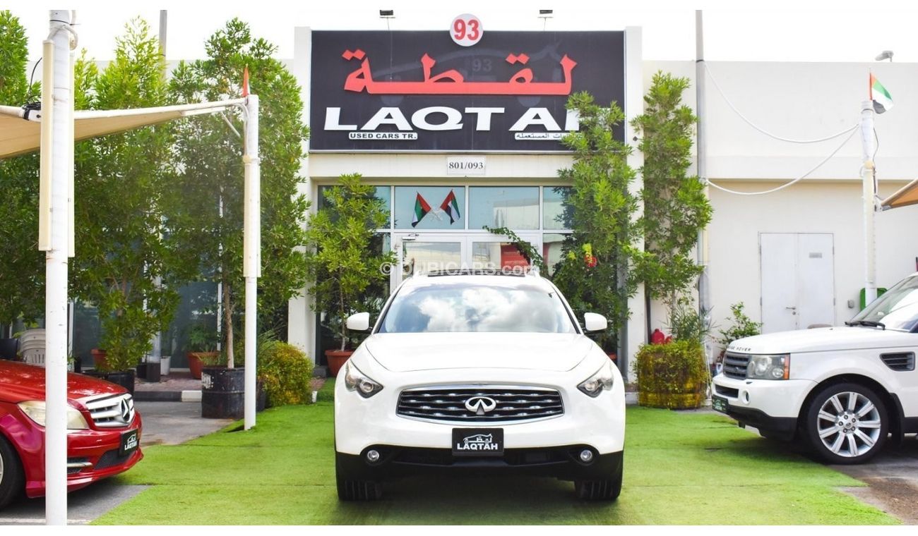 Infiniti FX50 2009 GCC model, fingerprint slot, rear camera, leather, cruise control, sensor wheels, in excellent
