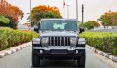 Jeep Wrangler Unlimited Sport Plus + UAE Edition , GCC 2021 , 0Km , (ONLY FOR EXPORT)