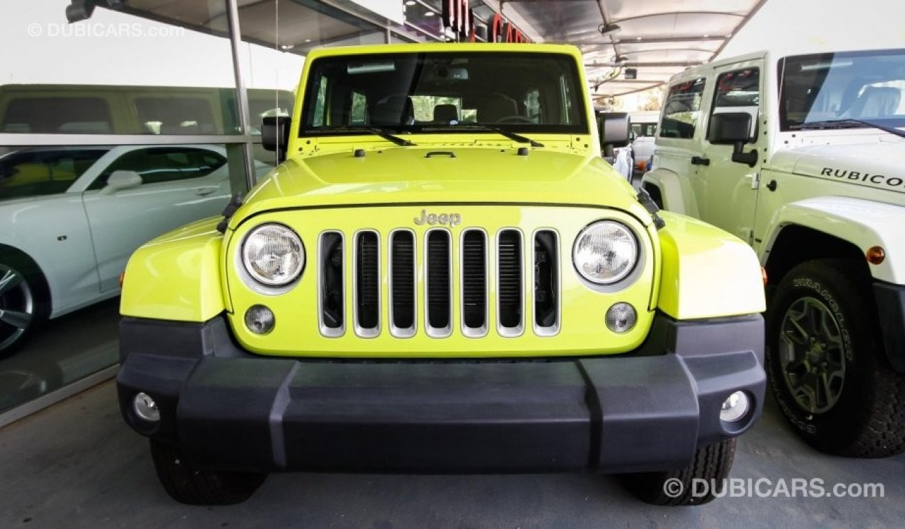 Jeep Wrangler Brand New 2016  SAHARA UNLIMITED 3.6L V6 GCC With 3 Yrs/60000 km AT the Dealer (Last Unit)