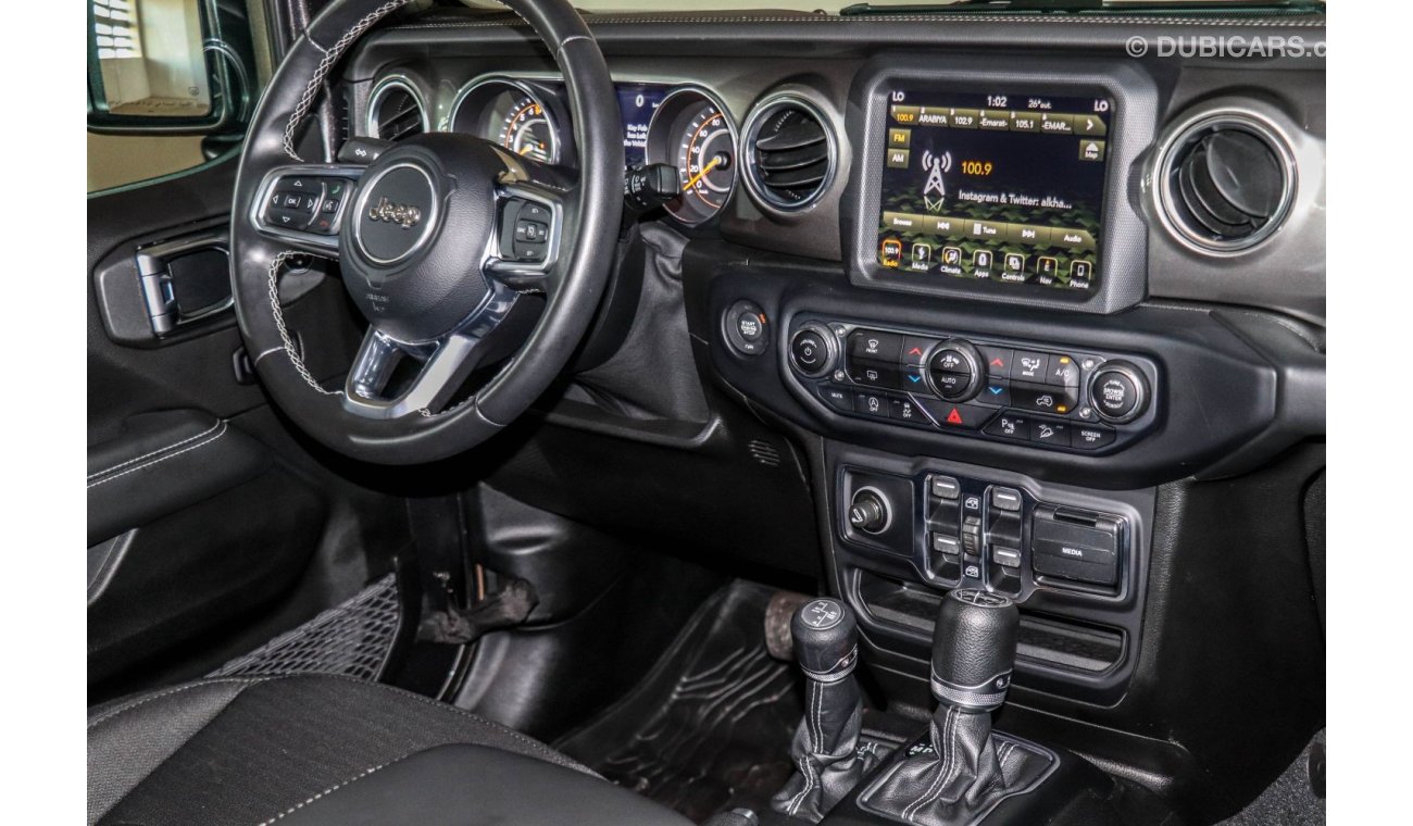 Jeep Wrangler Jeep Wrangler Sahara Plus 2019 GCC under Agency Warranty with Zero Down-Payment.