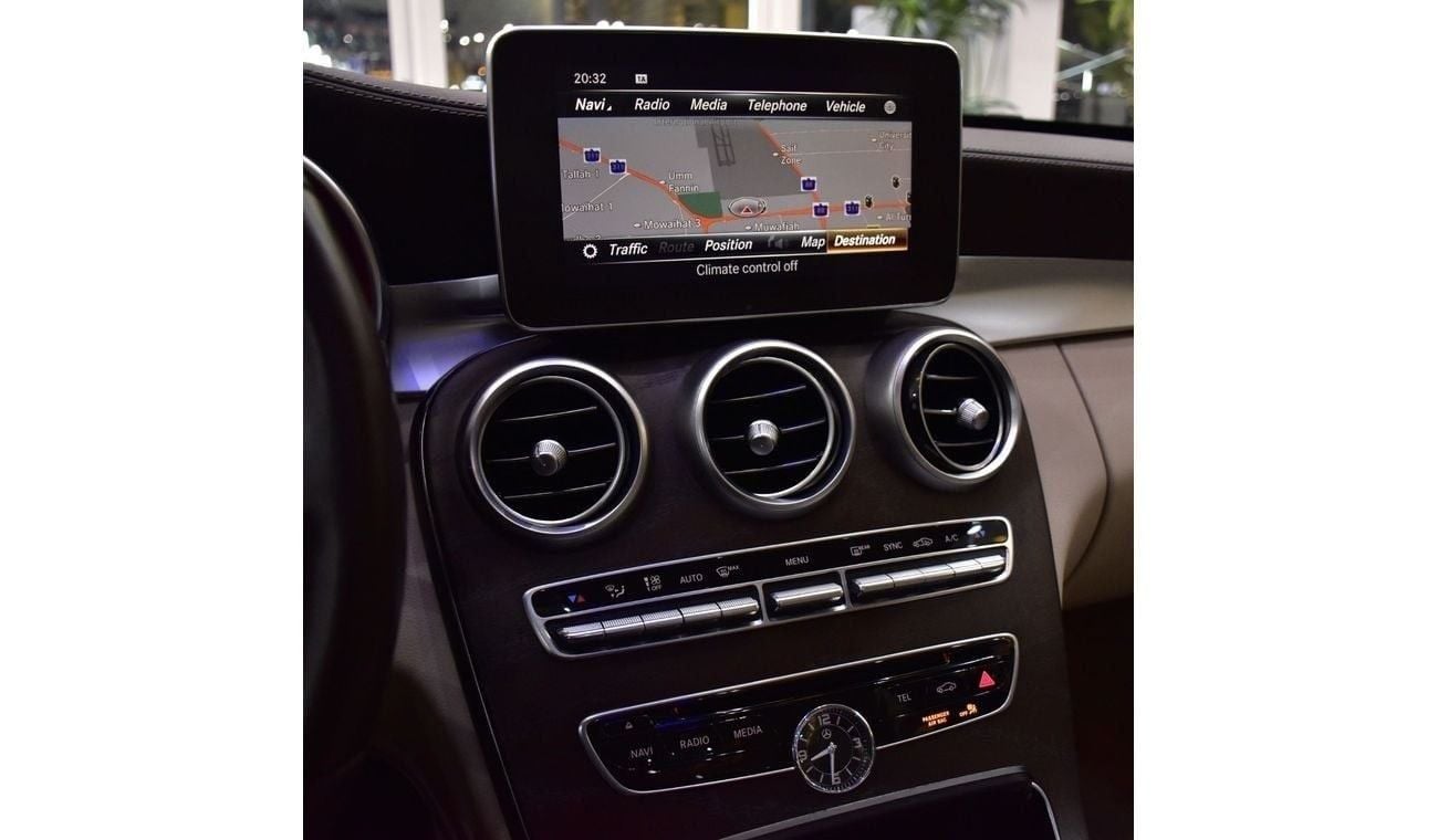 Mercedes-Benz C 200 EXCELLENT DEAL for our Mercedes Benz C200 ( 2018 Model ) in Black Color GCC Specs