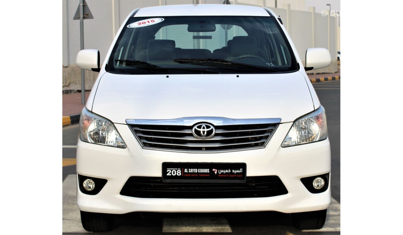 Toyota Innova Toyota Innova 2015 GCC in excellent condition without accidents, very clean from inside and outside