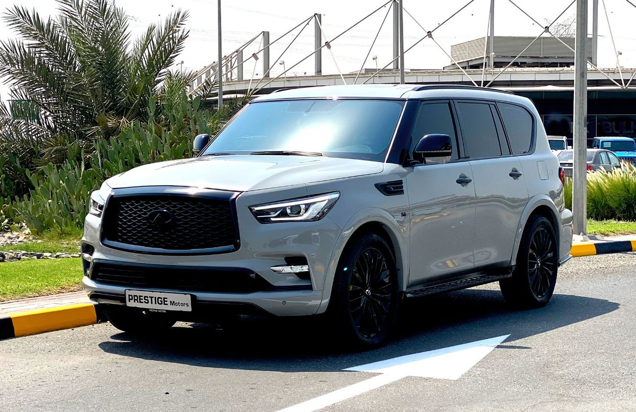 Infiniti QX80 GCC 2019 Nardo Grey Unique Interior Design by MBS