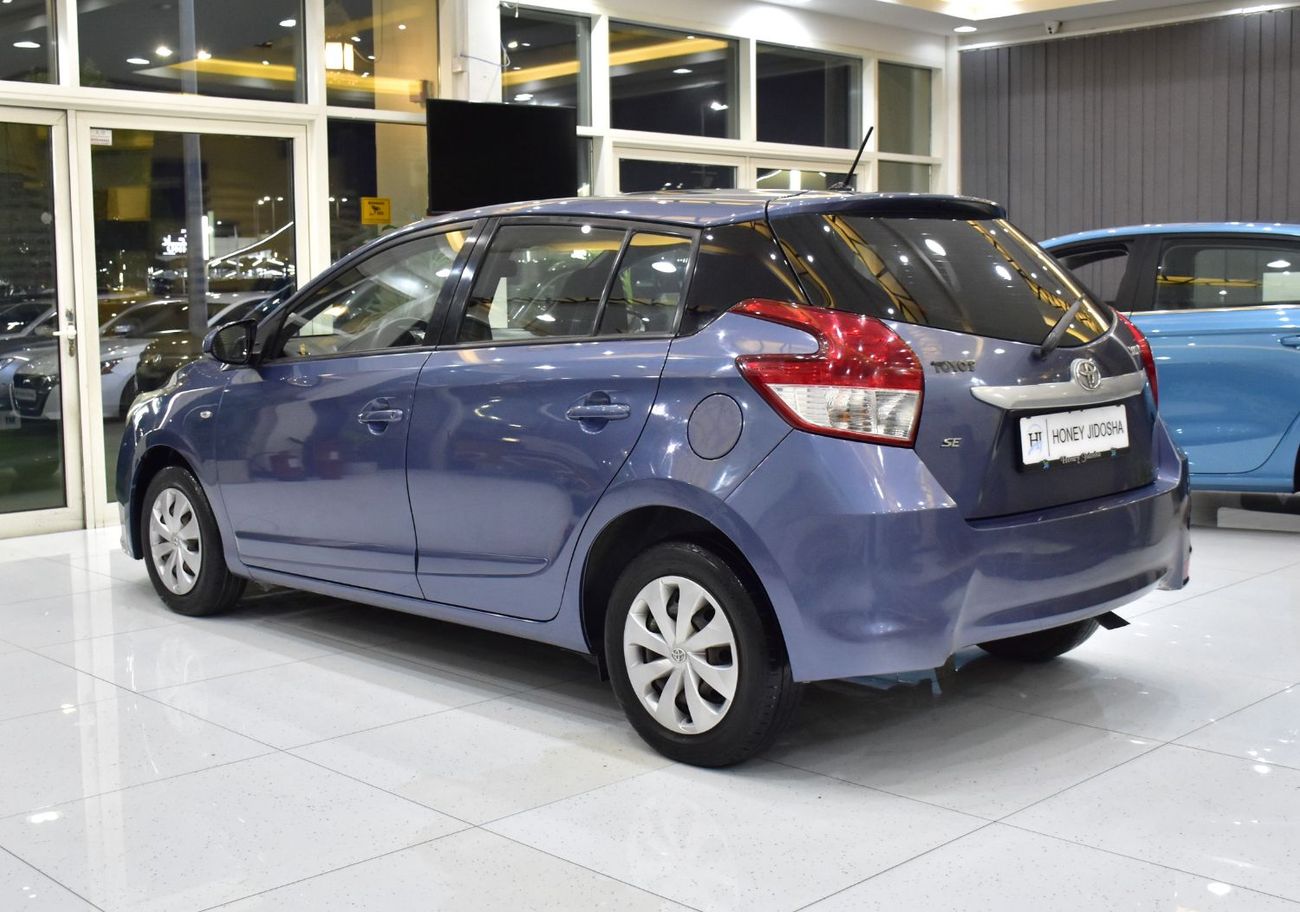 Toyota Yaris EXCELLENT DEAL for our Toyota Yaris SE ( 2015 Model ) in Blue Color GCC Specs