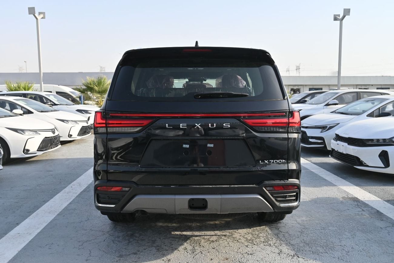 لكزس LX 700h Lexus LX700h Signature 3.5L Twin-Turbo + Hybrid V6, Model 2026, Color Black inside Red