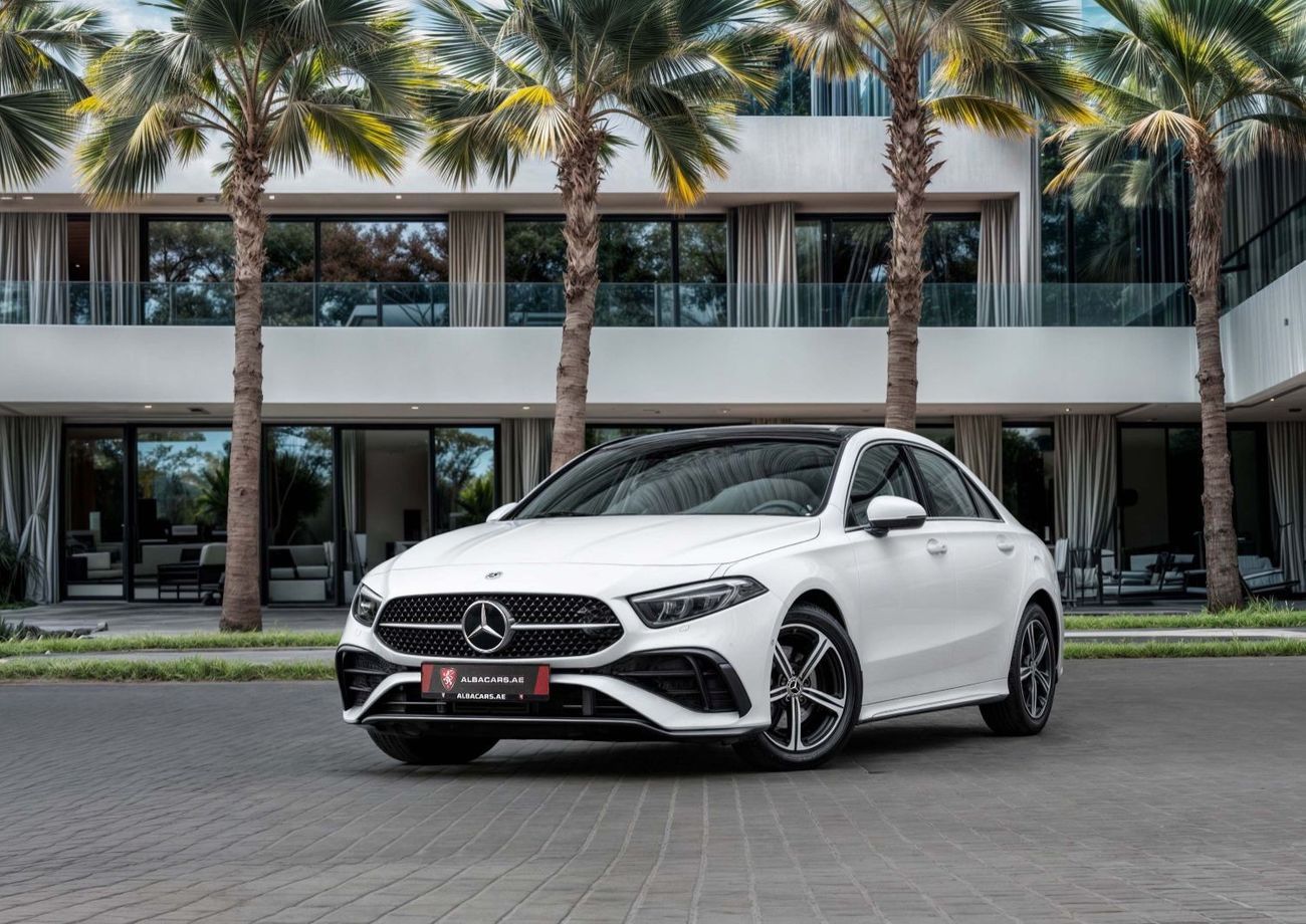 مرسيدس بنز A 200 L Sedan | 3,133 P.M  | 0% Downpayment | Brand New