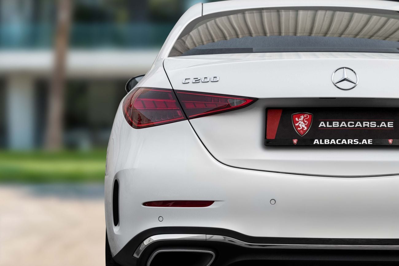 مرسيدس بنز C 200 C200 AMG | 3,134 P.M | 0% Downpayment | GARGASH WARRANTY / SERVICE!