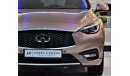 Infiniti Q30 EXECELLENT DEAL for this ORIGINAL PAINT ( صبغ وكاله ) Infiniti Q30 2017 Model!! in Copper/Brown Colo