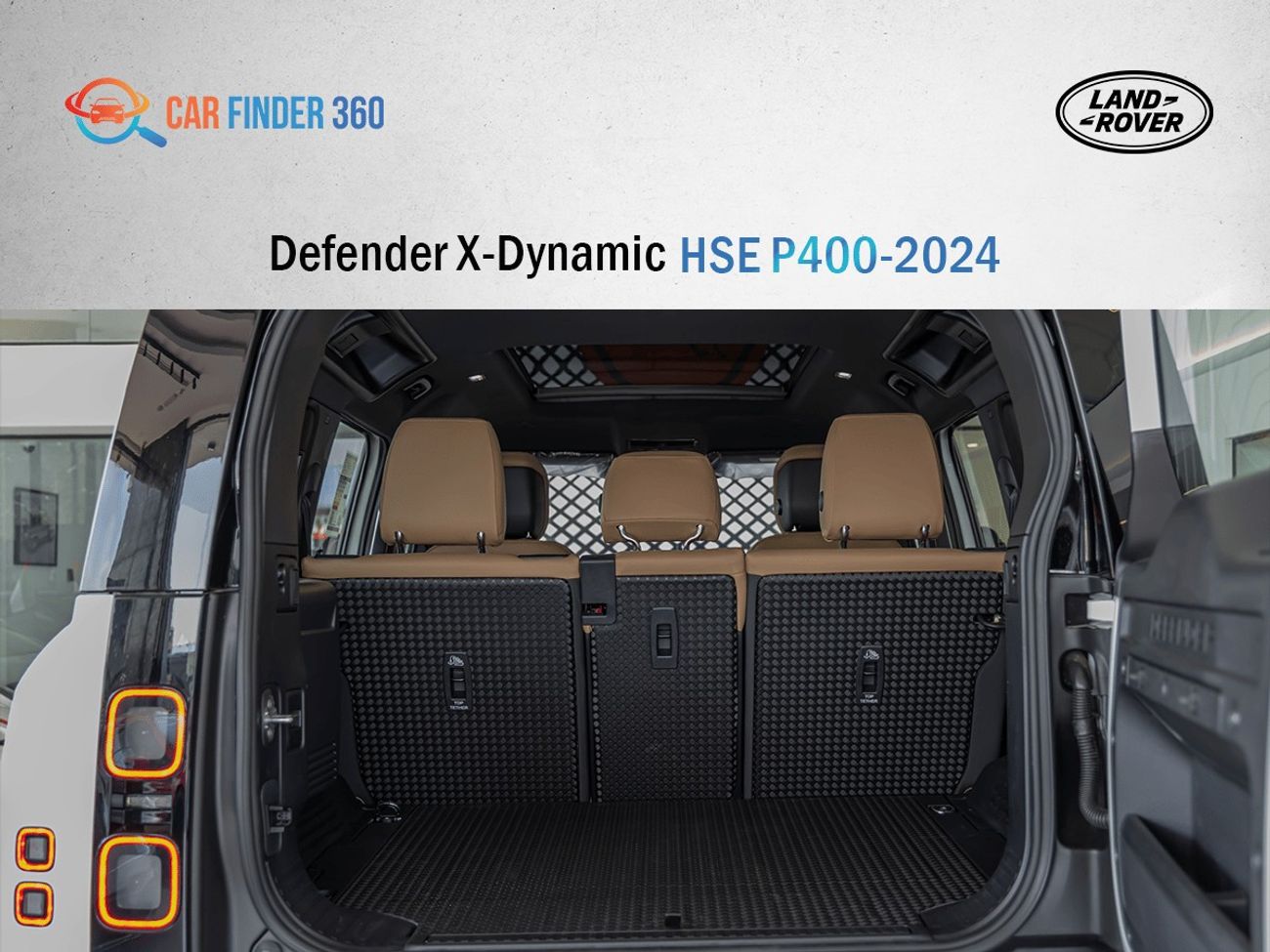 Land Rover Defender Land Rover Defender X-Dynamic HSE P400 - White  - Tan Interior -  2026 - GCC(Export Only)