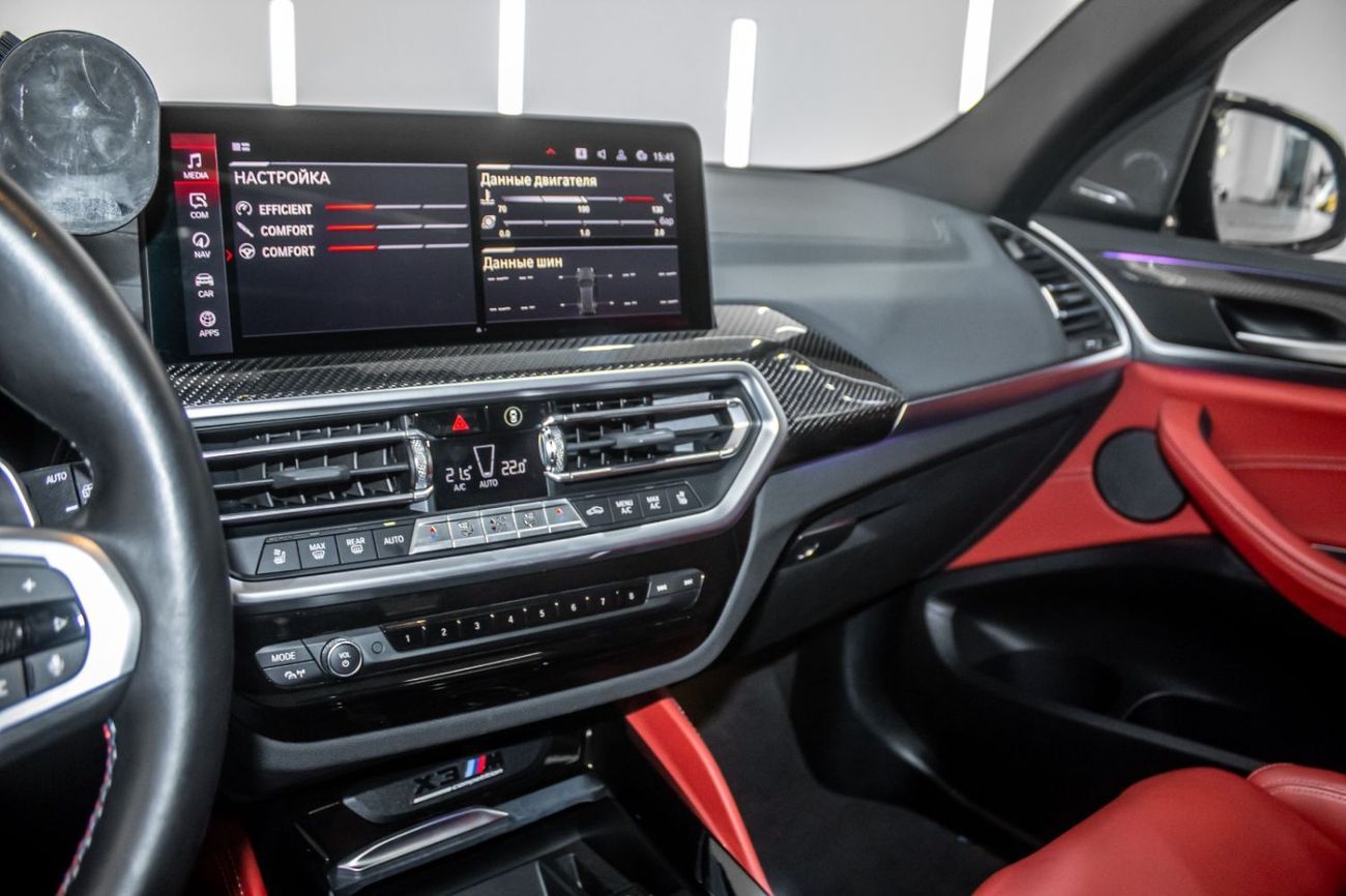 BMW X3M Competition 4.4L BMW X3M COMPETITION 2022 | GCC SPEC | NARDO GREY | RED INTERIOR | WARRANTY  SERVICE