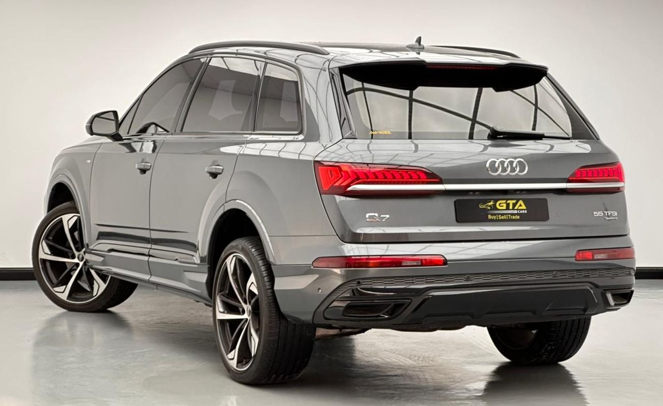Audi Q7 55 TFSI quattro 3.0L 2021 Audi Q7 55 TFSI Quattro S-Line Black Edition, 1 Year Warranty Unlimited Km