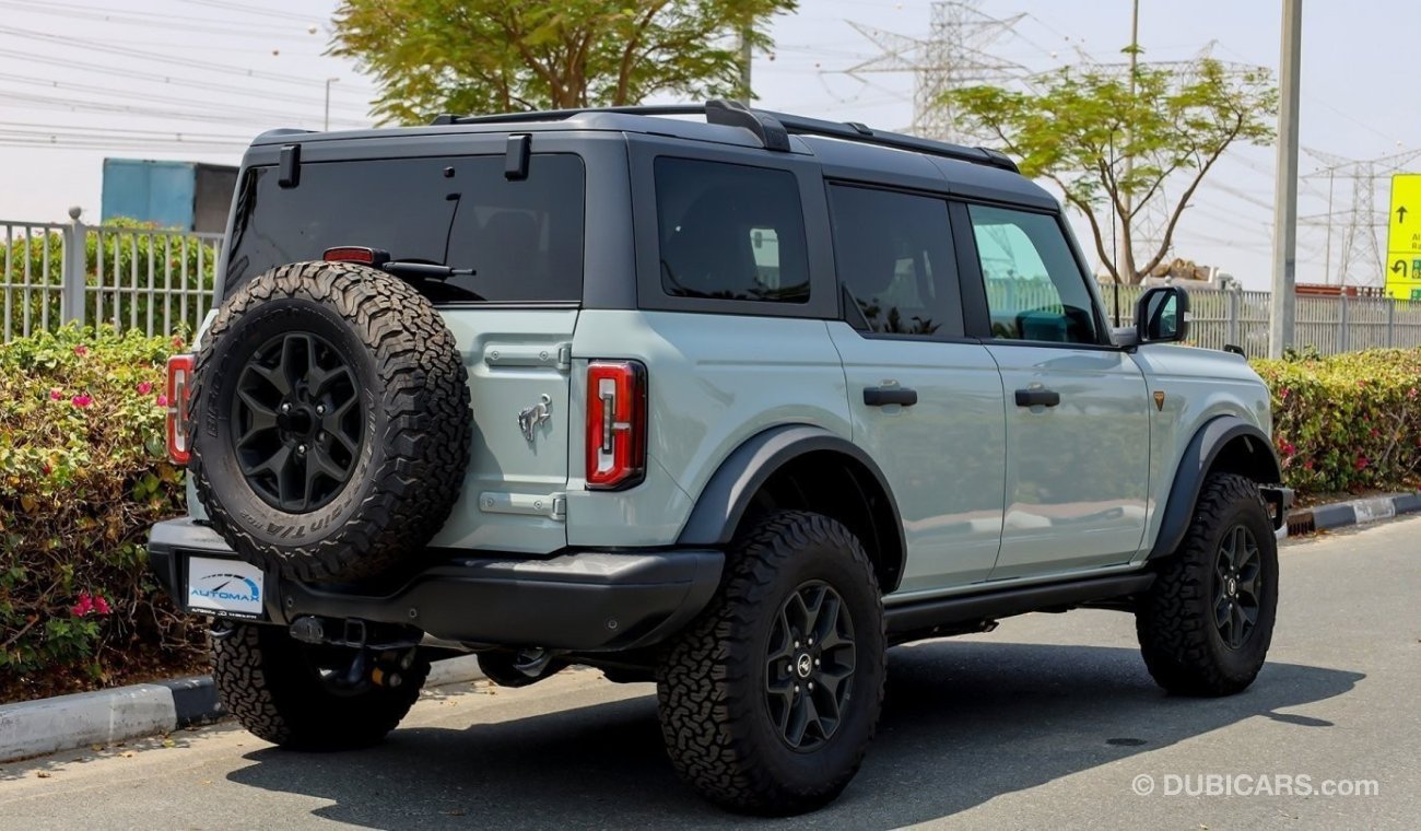 Ford Bronco Badlands Lux Ecoboost 2021 , GCC , 0Km , W/3 Yrs or 60K Km WNTY @Offroad Zone "WHITE FRIDAY SALE"