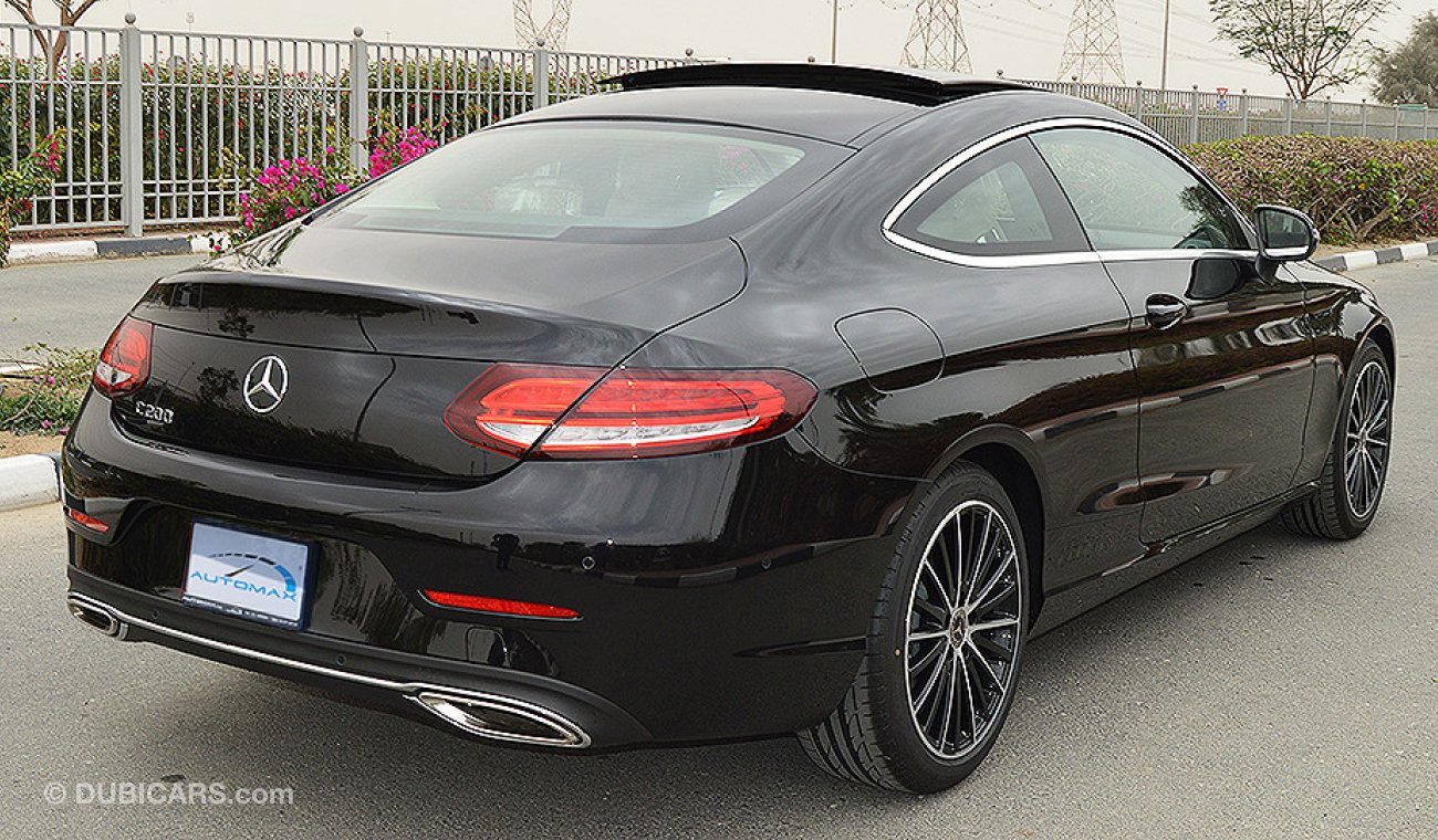 Mercedes-Benz C 200 Coupe 2019 AMG, GCC, 0km w/ 2 Years Unlimited Mileage from Dealer (RAMADAN OFFER)