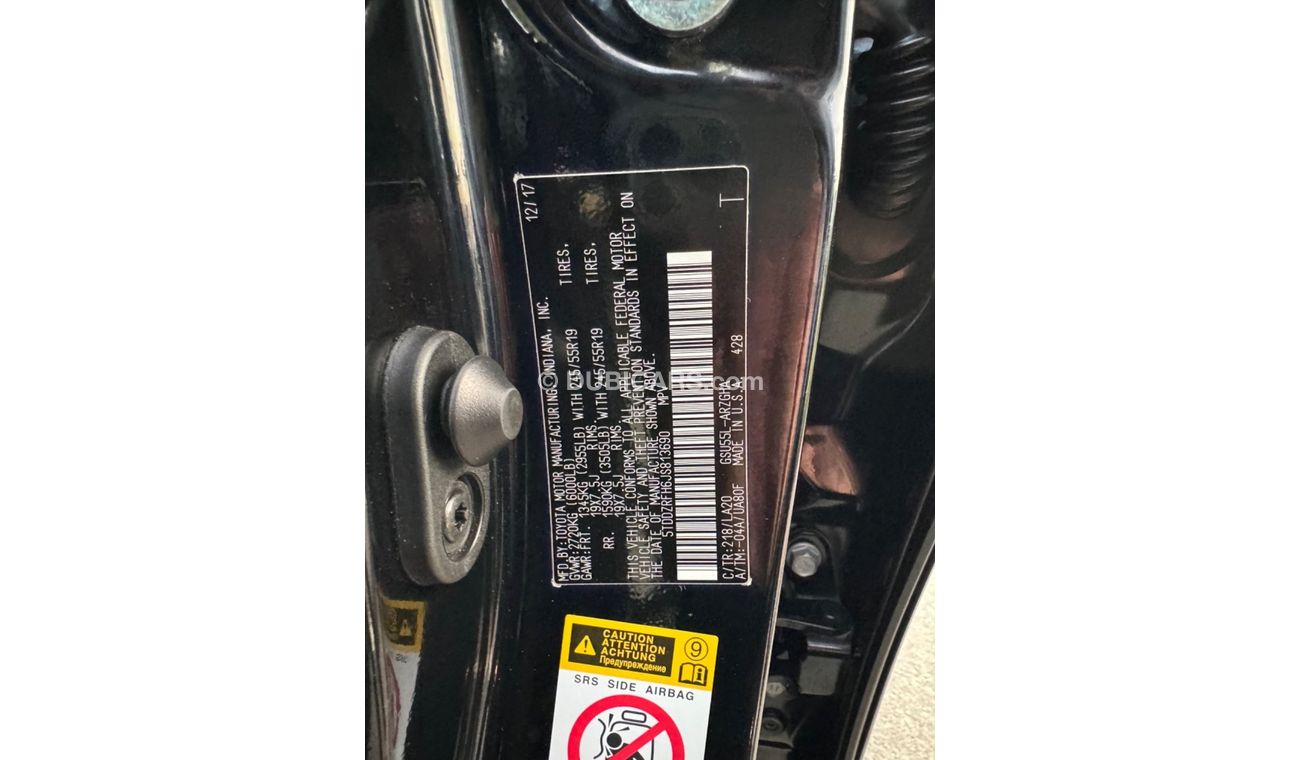 Toyota Highlander 2018 LIMITED EDITION VIP SUNROOF 4x4 ORIGINAL AIRBAGS USA IMPORTED