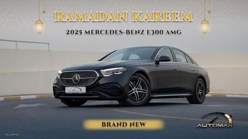 مرسيدس بنز E300 AMG 4MATIC EQ Boost 2.0T 2025 0Km With 3 Years Or 100,000 Km Warranty