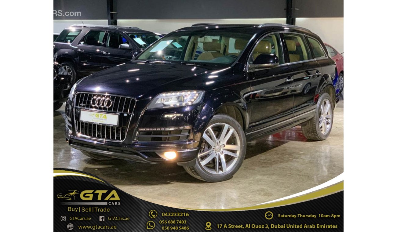 Audi Q7 Audi Warranty, Service History, GCC, Just Been Serviced!