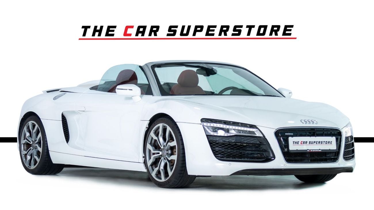 Audi R8 Spyder FSI 4.2L (430 HP) GCC-V8 Naturally Aspirated-Red Interior-Bang Olufsen Sound System