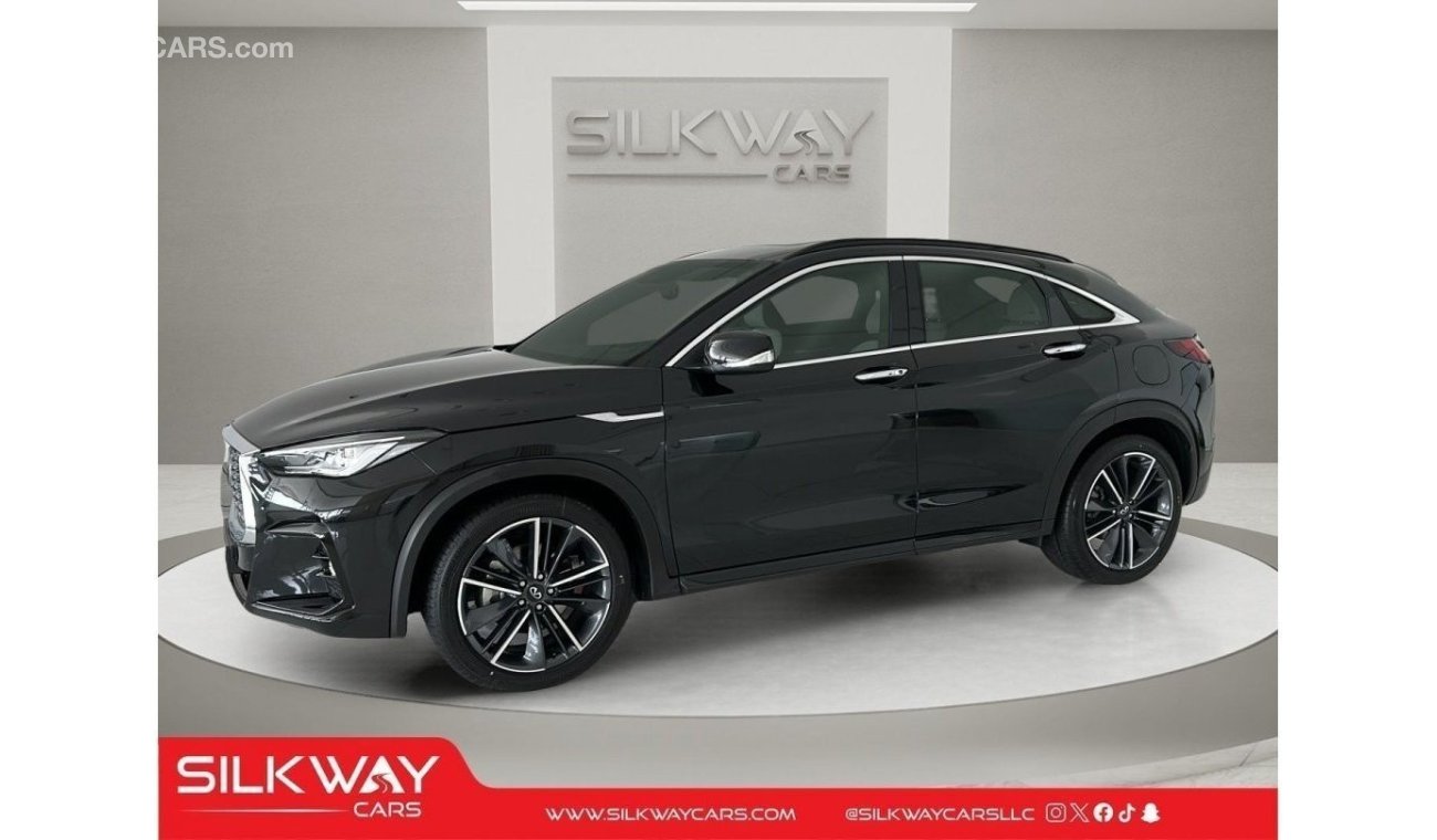 إنفينيتي QX55 إنفينيتي QX55 LUXE 2023: الأناقة تلتقي بالأداء في SilkWay Cars!