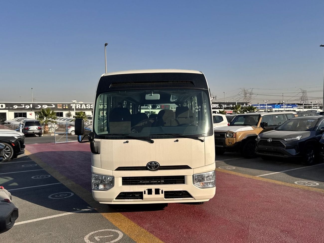 Toyota Coaster 2026 TOYOTA COASTER HIROOF 4.0L DIESEL M/T 22 SEATER 3PELR LUGGAGE RACK BRAND NEW 0KM