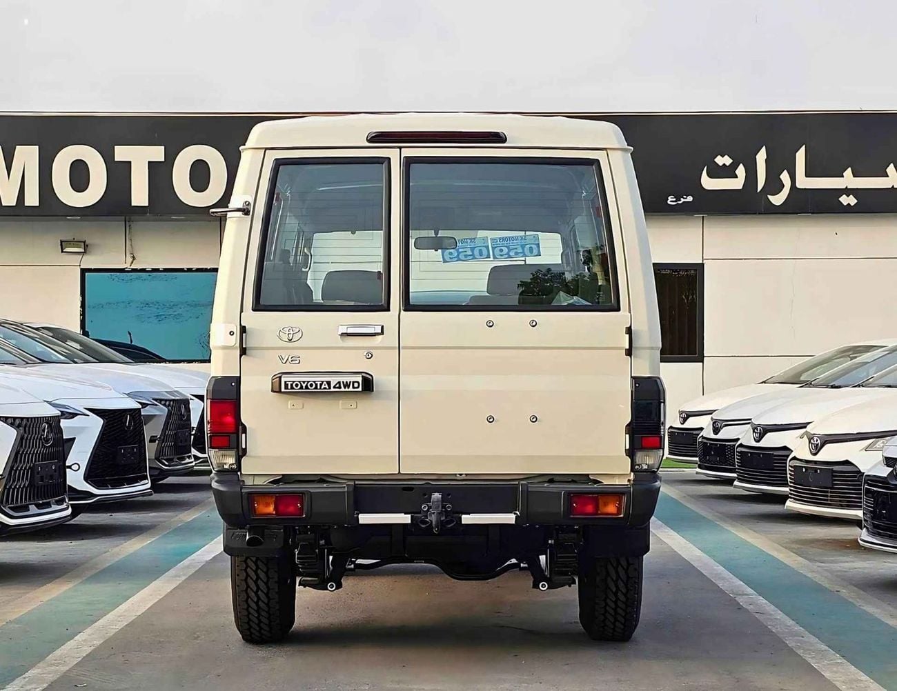 تويوتا لاند كروزر 70 LC78 3 DOOR/SNORKEL, ROOF RACK, DUAL TANK/MANUAL WINDOWS/ 4.0L PETROL A/T/CODE#78ATY