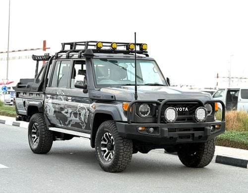 تويوتا لاند كروزر بيك آب Toyota landcruise pickup 2018Model Modified 2024Diesel engine 4.5 1VD colour Grey Transmission Manua