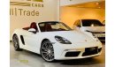 Porsche 718 Boxster 2019 Porsche 718 Boxster, Warranty, Service Contract, GCC, Low Kms