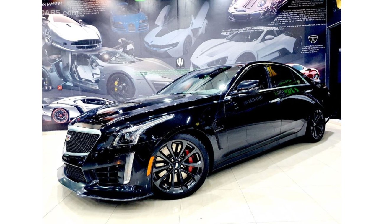 كاديلاك CTS V BLACK EDITION 680HP - 2017 - GCC - UNDER WARRANTY - ( 3,200 ) AED PER MONTH