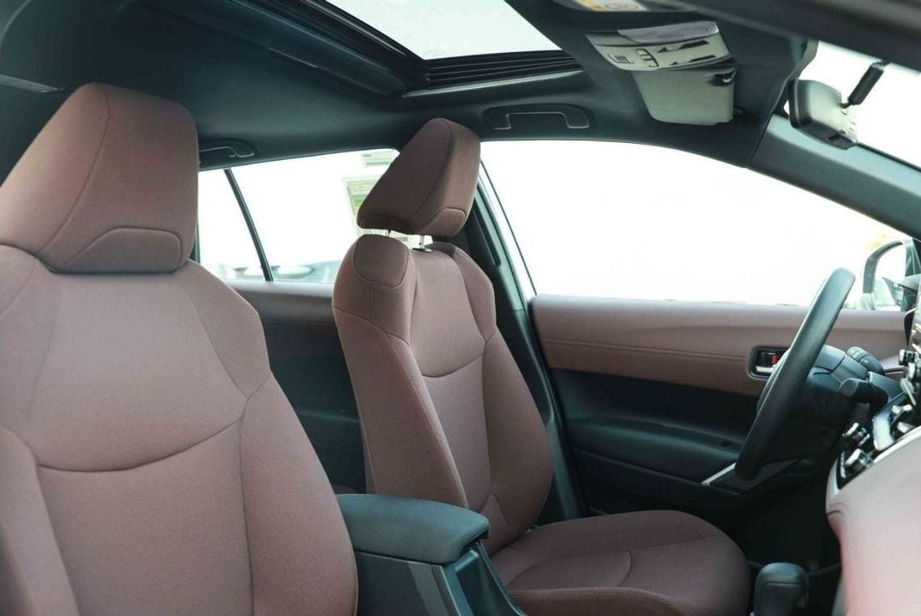 تويوتا كورولا كروس 2024 TOYOTA COROLLA CROSS 1.8 Hybrid MID - BLACK inside RED | Export Only