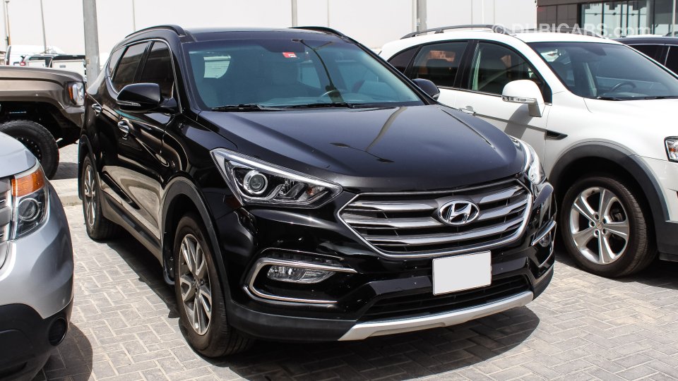 Hyundai Santa Fe 3.3L for sale AED 63,000. Black, 2017