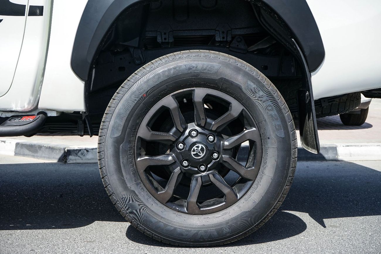 تويوتا هيلوكس The Toyota Hilux is a legendary, mid-size pickup truck known for its exceptional ruggedness, durabli