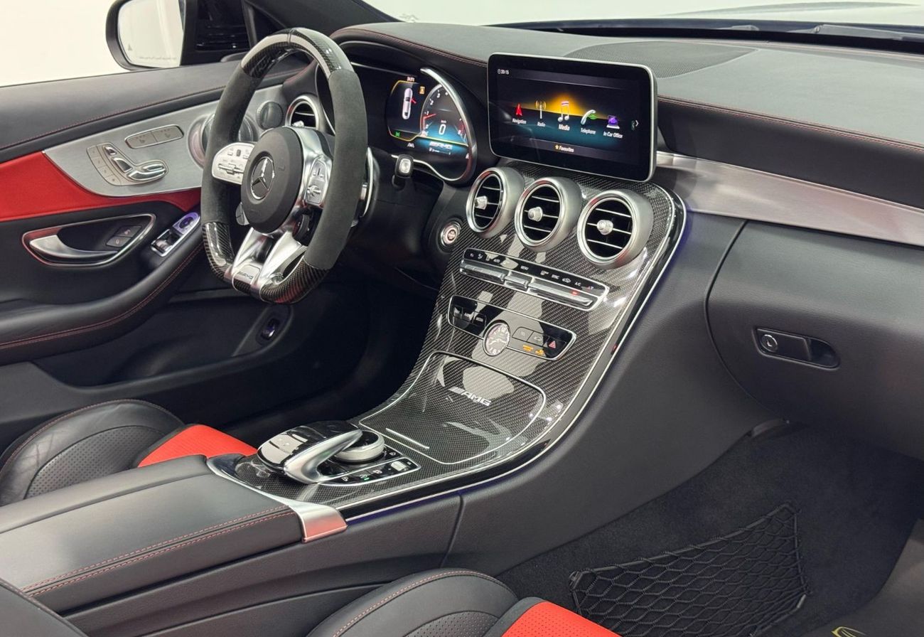 Mercedes-Benz C 63S AMG 2020 Mercedes Benz C63s AMG, Warranty, Full Mercedes Service History, Carbon Fiber Package, GCC