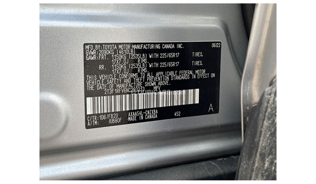 Toyota RAV4 2022 TOYOTA RAV4 LE 4x4 IMPORTED FROM USA