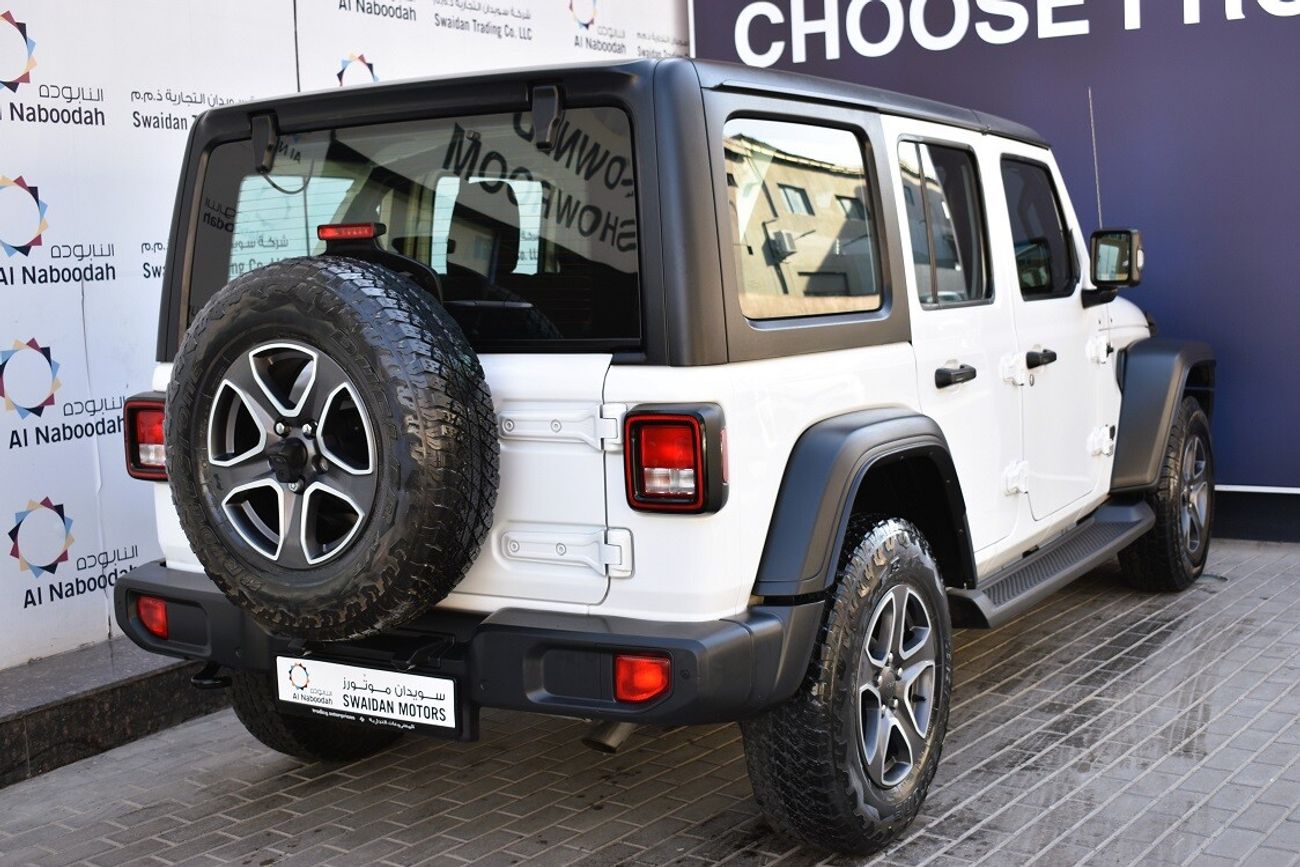 Jeep Wrangler AED 2079 PM | 3.6L UNLIMITED SPORT 4WD GCC DEALER WARRANTY