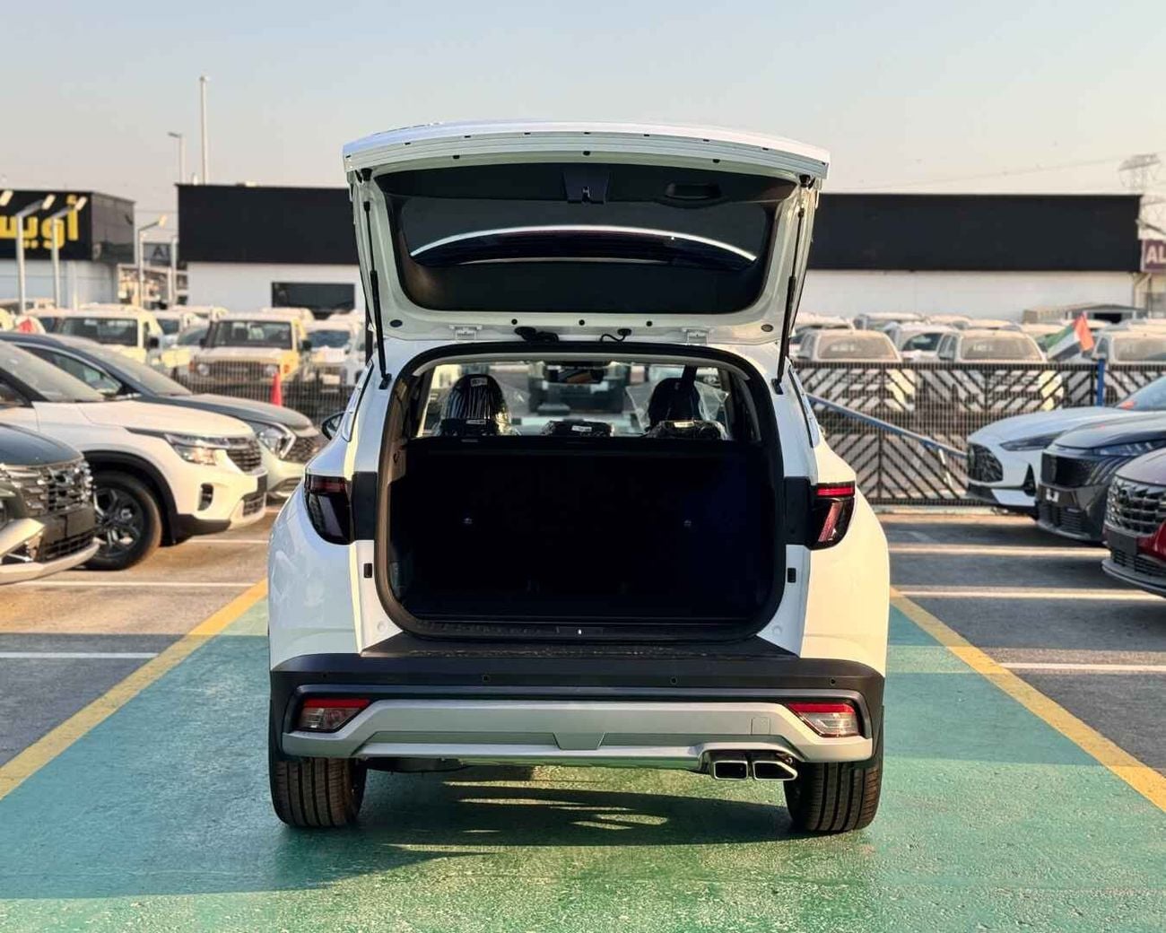 هيونداي توسون HYUNDAI TUCSON 1.6T - 2027 MODEL - GCC SPECS - WHITE COLOR