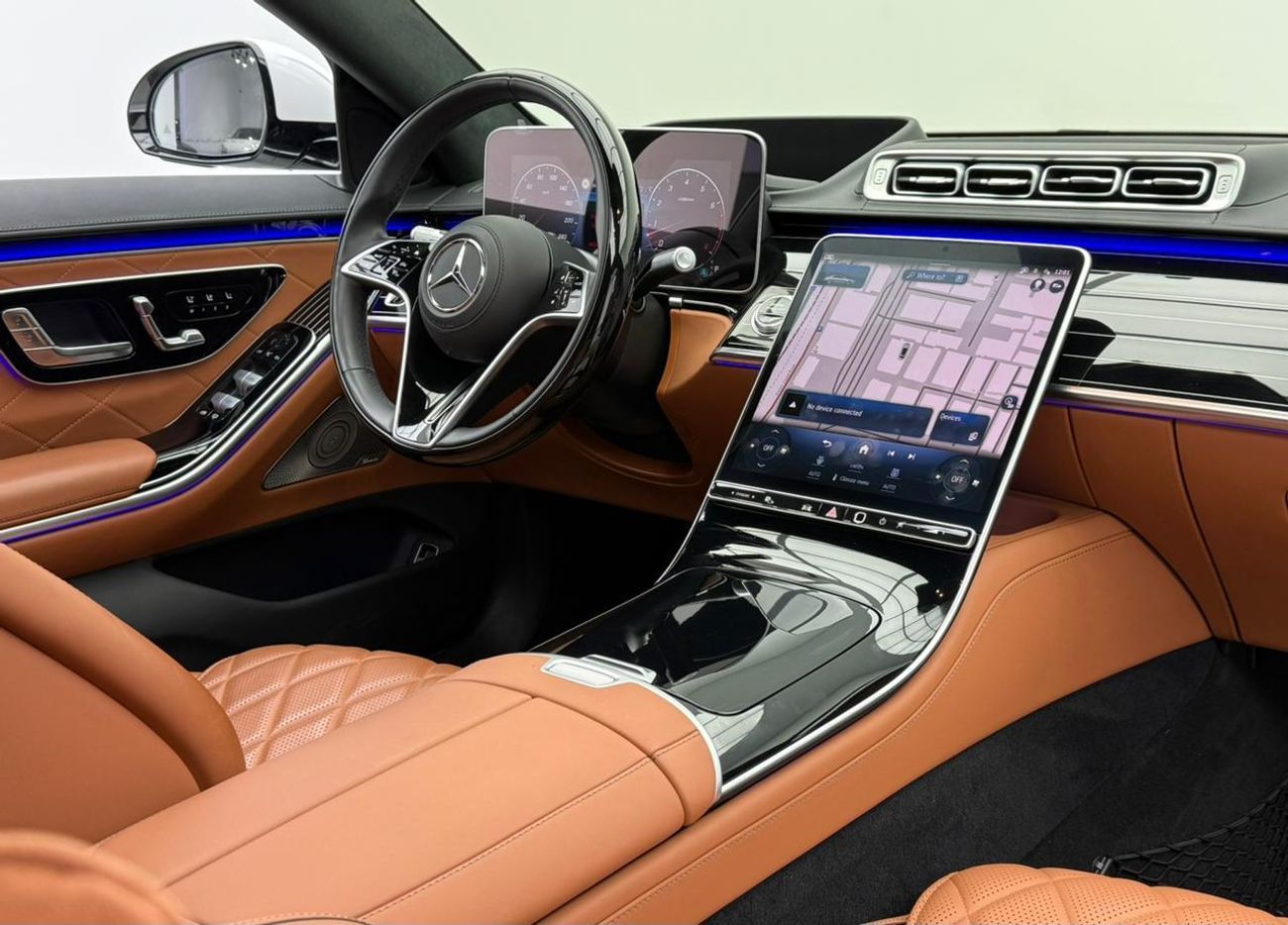 مرسيدس بنز S 580 4MATIC Exclusive 4.0L 2024 Mercedes Benz S580 4MATIC, 2028 Mercedes Warranty + Service Pack, Very Lo