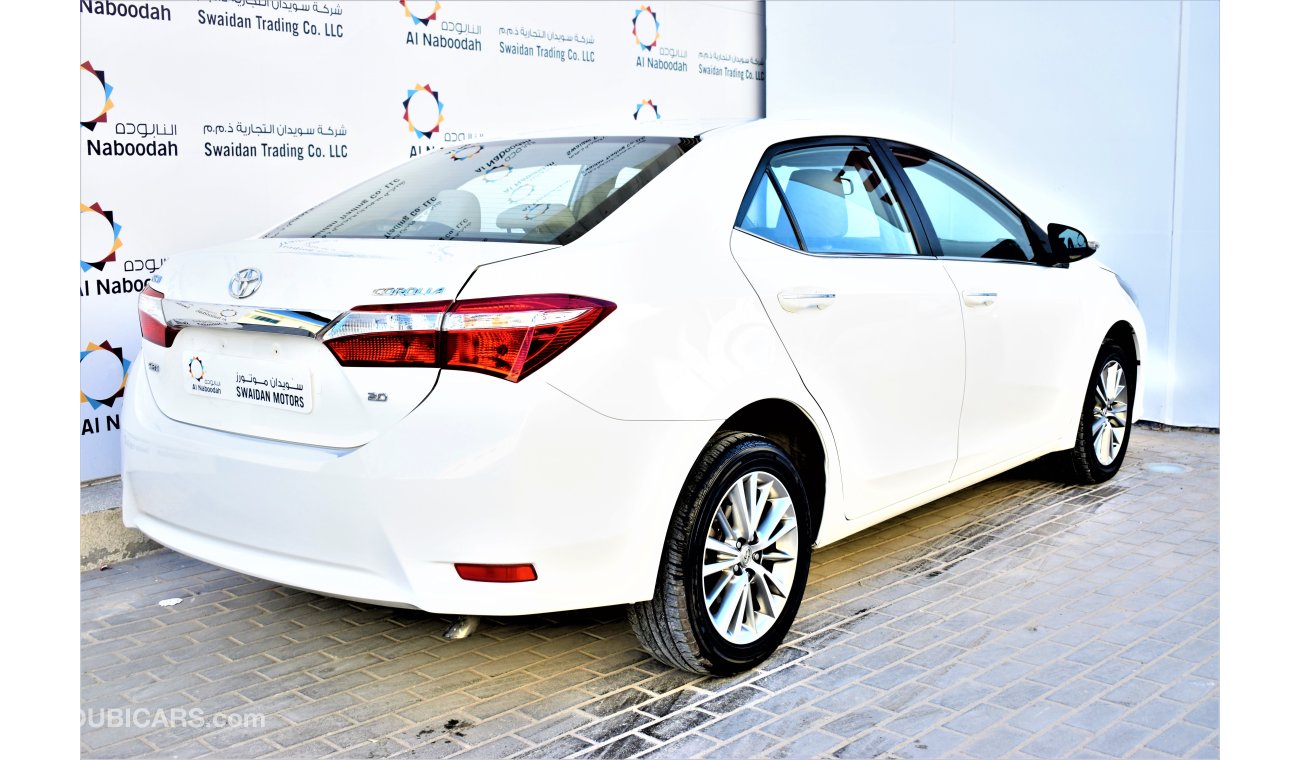 Toyota Corolla 2.0L SE+ 2015 GCC SPECS DEALER WARRANTY