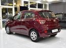 Hyundai Grand i10 EXCELLENT DEAL for our Hyundai Grand i10 ( 2018 Model ) in Red Color GCC Specs