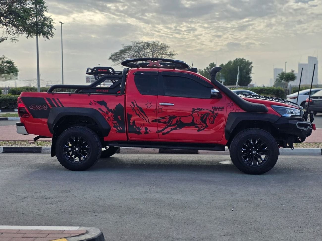 Toyota Hilux 2016 | 2.8L DIESEL | MT | RHD | GR SPORTS MODIFIED | SMART CAB | HEAVY BULL BAR WITH LED LIGHTS | RO